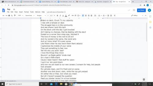 Whats the rhyme scheme of my rap. if you dont see the image let me know. Cuz i need help with this.