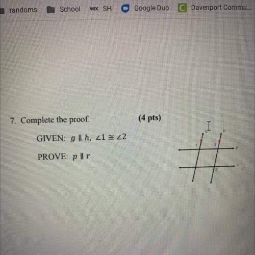 Can you complete the proof and prove that p is parallel to r