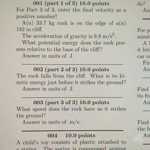 Can y’all please help me with 1-3 please and thank you