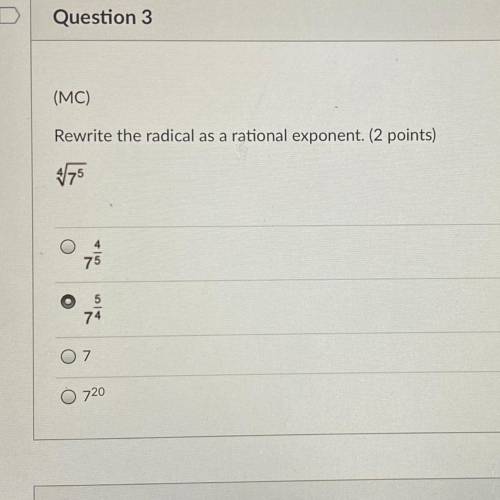 Easy math question ( rational exponent)