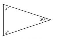 HELP PLEASE AND QUICK!
Determine the value of x in the triangle at the right.