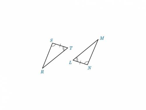 Using the triangles shown below, explain how the ASA congruence criteria follows from the definitio