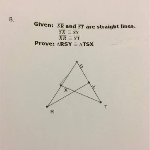 Does anyone know how to prove this triangle? I have the givens but idk where to start. Asking for a