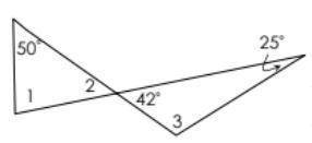 What is the measure of angle 1,2,3?