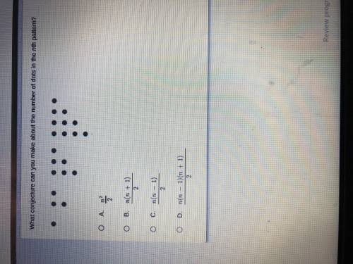 What conjecture can you make about the number of dots in the Nth pattern?