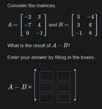 Consider the matrices. Help with 3 math questions.