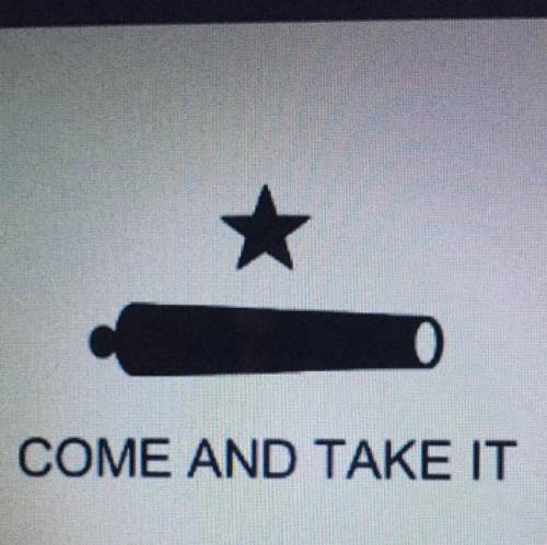 During the Texas Revolution, which city created the flag pictured above that
was used in battle?