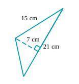 Find the area of the triangle below.
Be sure to include the correct unit in your answer.
