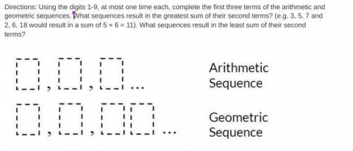 I Just need to know the sequences