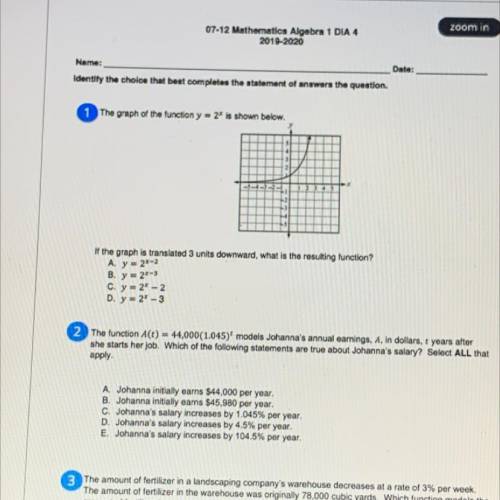 Need help with number 1 and 2 please thank you