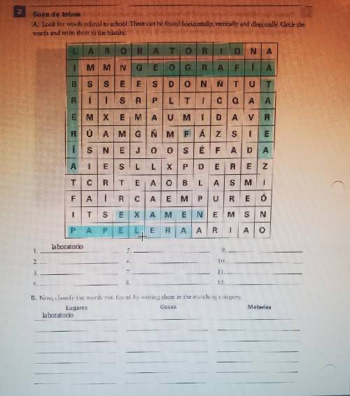 I need help with this Spanish word search. I can do the sorting of the words if someone can find th