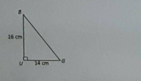 Triangle BUG has measurements as show below . Which of the following measurements would produce a s