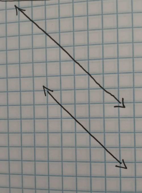 Are these lines Parallel? Super easy, just one pair of lines.