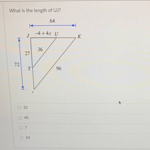 What is the length of UJ?