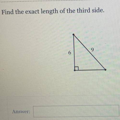 Find the length of the third side?
