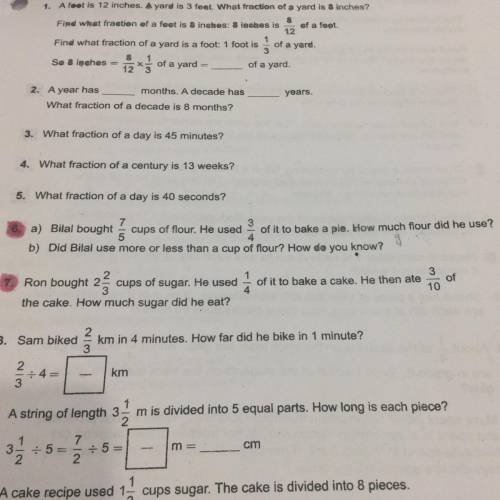 I need help with question 6