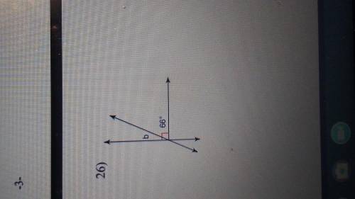 What is the measure of b