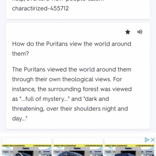 Describe the town and how the Puritans viewed their town in the crucible