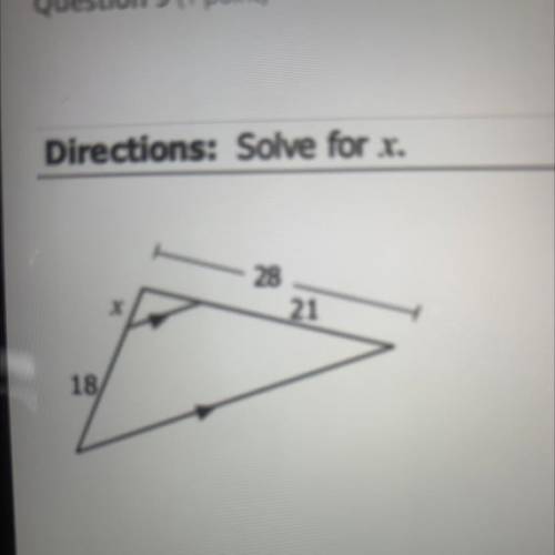 Directions: Solve for x.
Please help