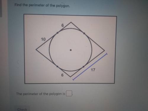 Help find the perimeter of the polygon