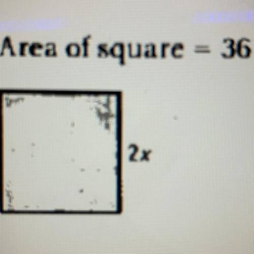 Solve for x using the information in the picture. Make sure you do not include solutions that would