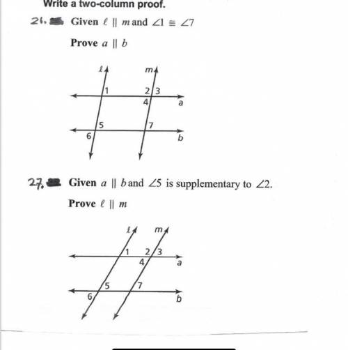 I need help with geometry :) i’m having trouble figuring out how to write the two column proof