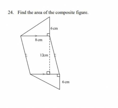 PLEASE HELP!! (Find the area of the composite figure)