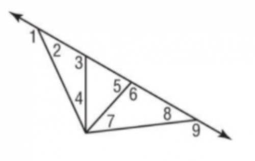 Use the figure to determine all of the angles whose measures are greater than the m∠7. Select all t