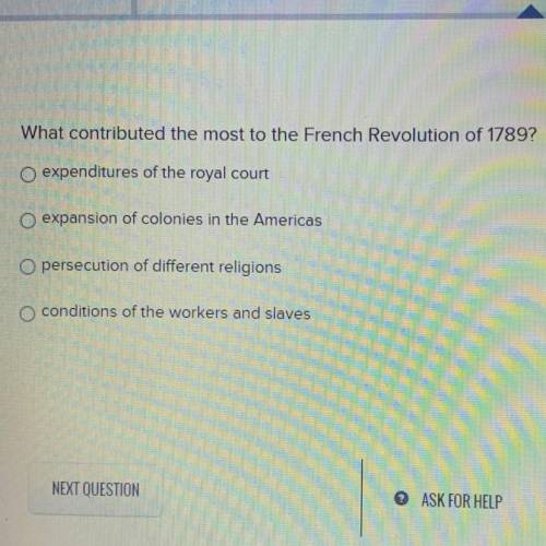 What contributed the most to the French Revolution of 1789?
