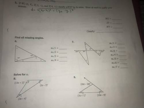 Gina Wilson Unit 4: Congruent Triangles Quiz 4-1