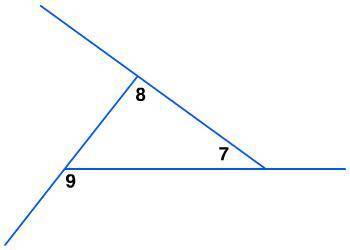 In the diagram, angle 8 = 4x, angle 7 = 30 degrees, and angle 9 = (6x-20) degrees. Find the value o