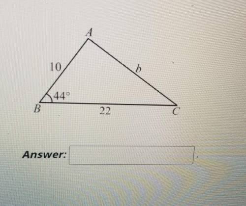 Find the value of b in the figure shown below. Round the answer to the nearest tenth.