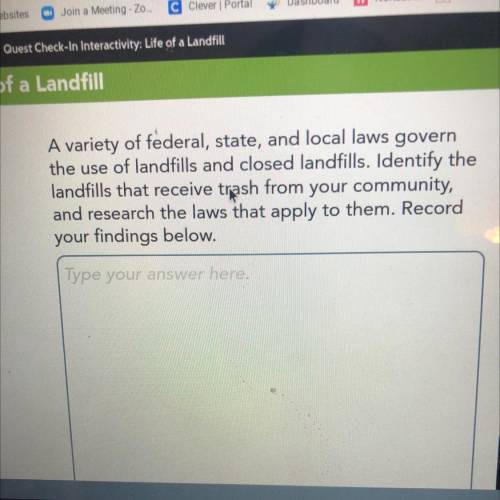 A variety of federal, state, and local laws govern

the use of landfills and closed landfills. Ide