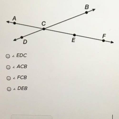 Help me ASAP for this question

Select all that apply.
Which of the following names an angle in th