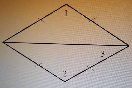 In the rhombus m<1 = 160°. what are m<2 and m<3?