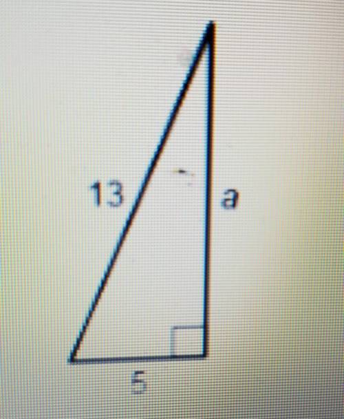 Find the length of side a a A. 12 B. 144 C. 1 194 D. 8