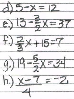 Solve these equations
and don't troll or I will report you