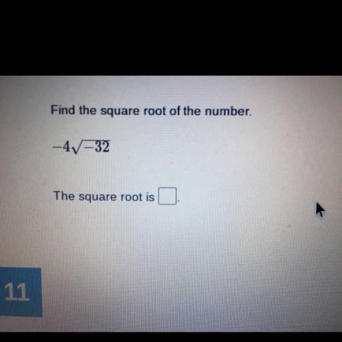 Find the square root of the number.
-47-32
The square root is