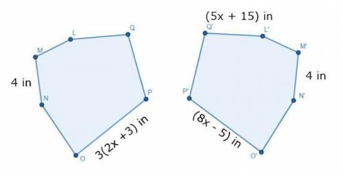 Helpp plzz

Given hexagon LMNOPQ is congruent to hexagon L'M'N'O'P'Q'. What is the measure of OP?