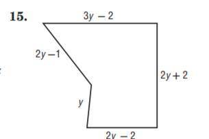 Write an expression in simplest form for the perimeter
of each figure. (Any help is appreciated)