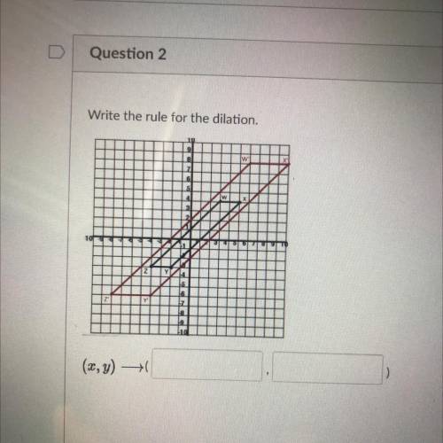 How do i write the rule for the dilation ?