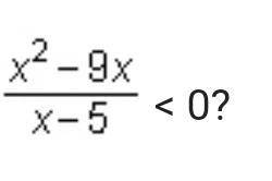 Which shows all the critical points for the inequality <0? x = 5 x = 0 and x = 9 x = 0, x = 5, a