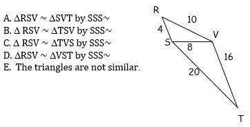 Which statement correctly identifies the triangles’ relationship?