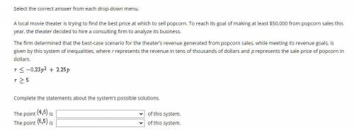 A local movie theater is trying to find the best price at which to sell popcorn. To reach its goal