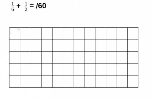 Tell me how many squares to shade in for each fraction and the answer in 60ths. thx!!
