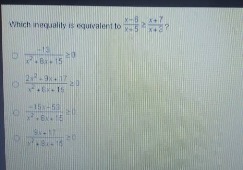 Which inequality is equivalent to this inequality?