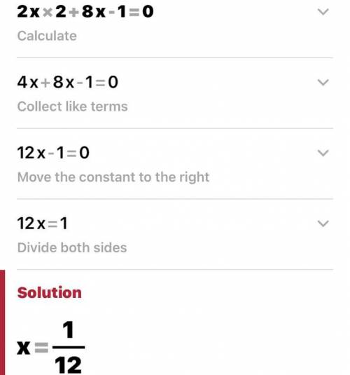 Solve 2x^2+8x-1=0 Show all work