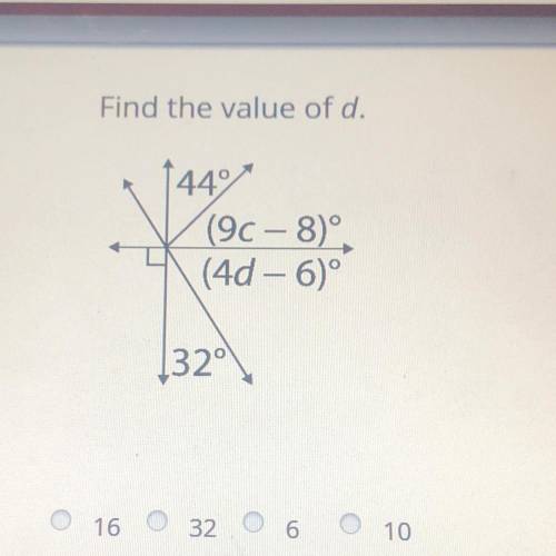 Find the value of d.