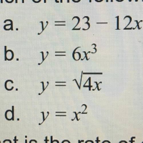Which of the following equations Are a linear function￼.