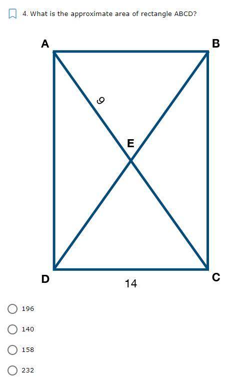 What is the approximate area of rectangle ABCD?
